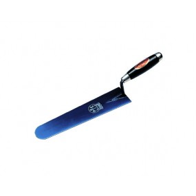 Cazzuola per mosaicisti manico rinforzato con calotta metallica spessore lama 0,5 mm punta tonda