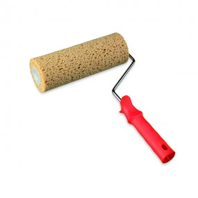 Aerated texture sponge paint roller with handle ø 80x250 mm