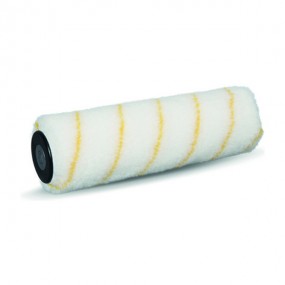 "Rhodia" white nylon roller with yellow stripes